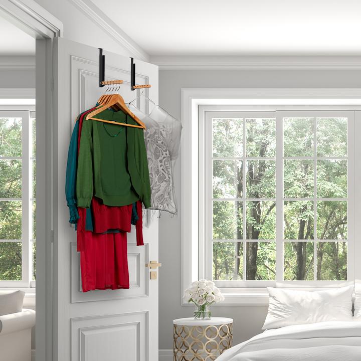 Actual product image Relaxdays 2x door coat rack