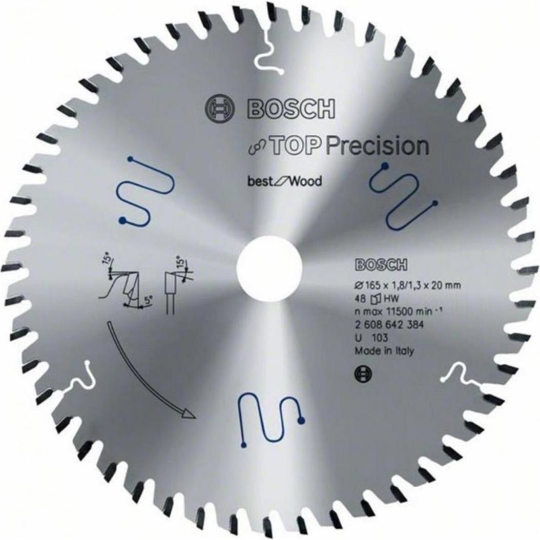 Thumbnail - Bosch Professional Zubehör, Sägeblatt, Kreissägeblatt Top Precision Best for Multi Material, 165 x 20 x 1,8 mm, 48