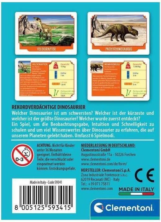 Actual product image Clementoni Record-breaking dinosaurs (German, 2 - 5 Players)