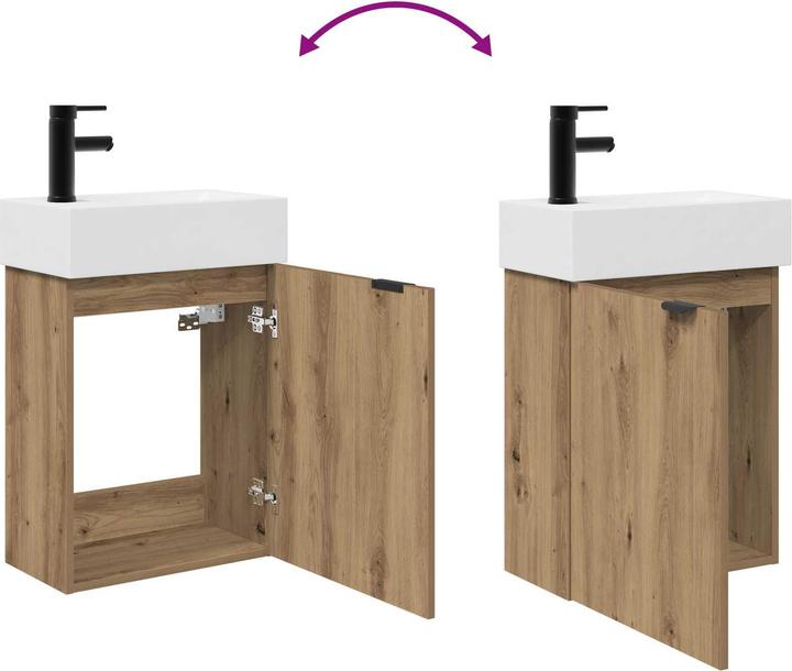 Produktbild vidaXL Badezimmerschrank (45.50 x 22.50 x 84 cm)