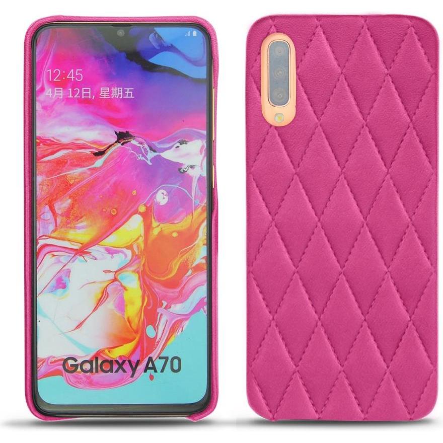 Noreve Lederschutzhülle (Samsung Galaxy A70), Smartphone Hülle, Rosa