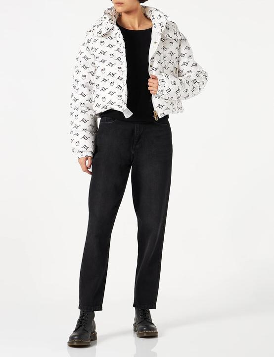 Actual product image Pinko Irma Quilted Canvas Logo Jacket (L)