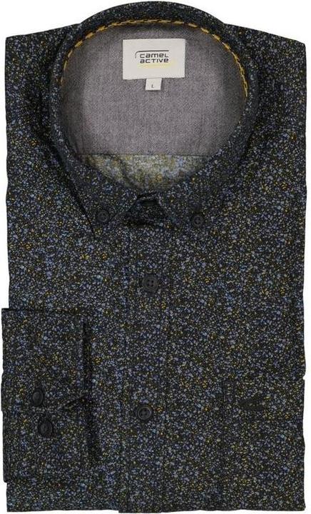 Produktbild Camel Active Langarmhemd mit Minimal-Print (L)
