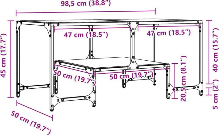 Image du produit vidaXL Couchtisch