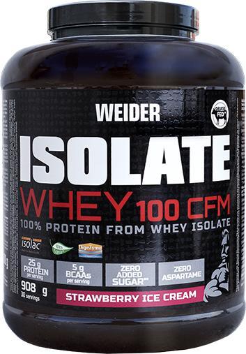 Produktbild Weider Isolate Whey 100 CFM (908 g, 1x, Erdbeere)