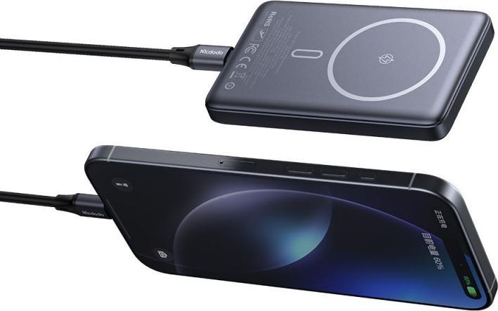Actual product image Mcdodo 20W 10000mAh magnetic powerbank MC-4651 (10000 mAh, 20 W, 37 Wh)