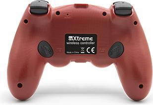 Actual product image Xtreme 90424R gaming peripheral Red Bluetooth Gamepad Analog/Digital PlayStation 4 (PS4)