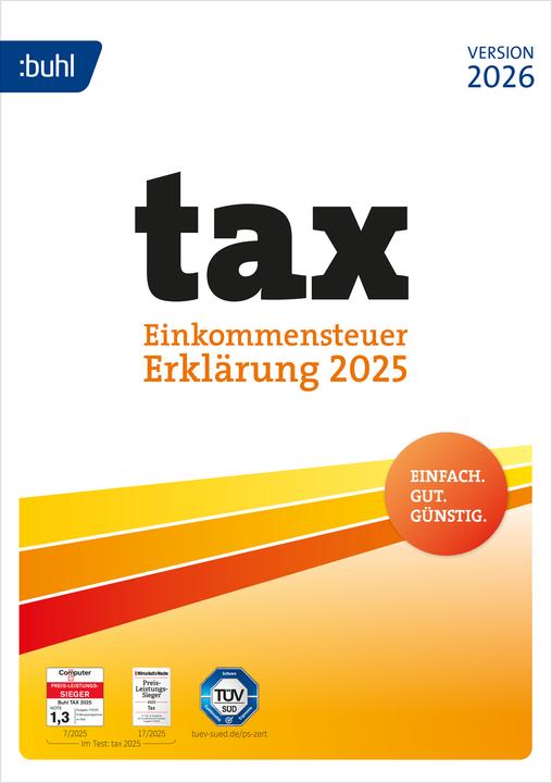 Buhl Data Service tax 2026 ESD DE (1 User, 1 Geräte/User, unbegrenzt)