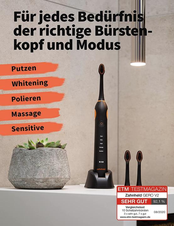 Actual product image Zahnheld Interchangeable heads Medio Mini (3 x)