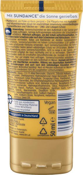 Produktbild dm Sundance Sonnenfluid Gesicht Anti Age LSF 30, 50ml (Sonnencreme Gesicht, SPF 30, 50 ml)