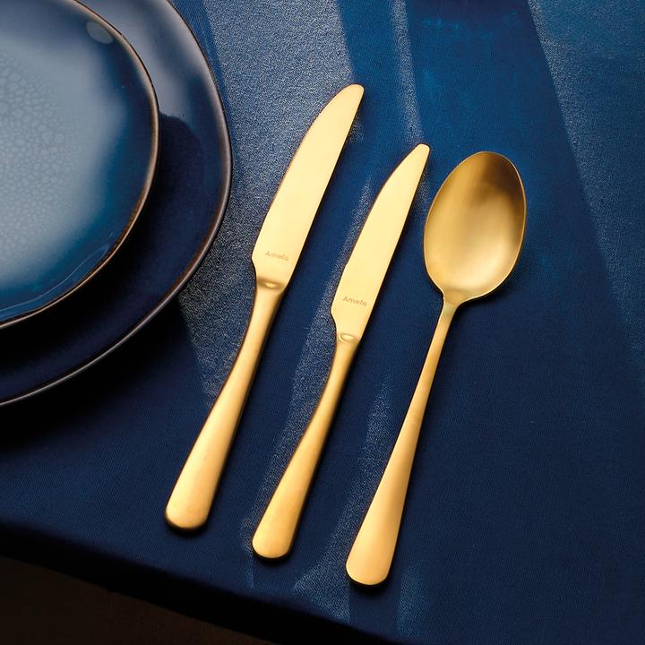 Actual product image Amefa Mocha / espresso spoon set 6 pieces PVD 1410 Austin (6 pcs., Scoops)