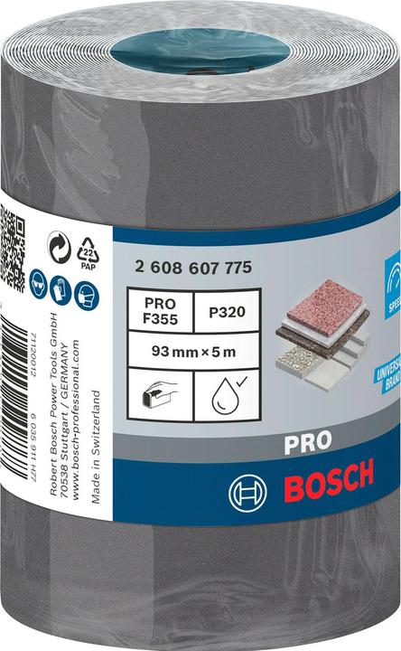Produktbild Bosch Professional Zubehör PRO C355 Schleifrolle, 93 mm, 5 m, G320 (320)