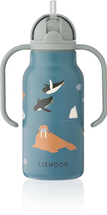 Produktbild Liewood Trinkflasche Kimmie aus Stahl Arctic Sea Ocean View (0.25 l)