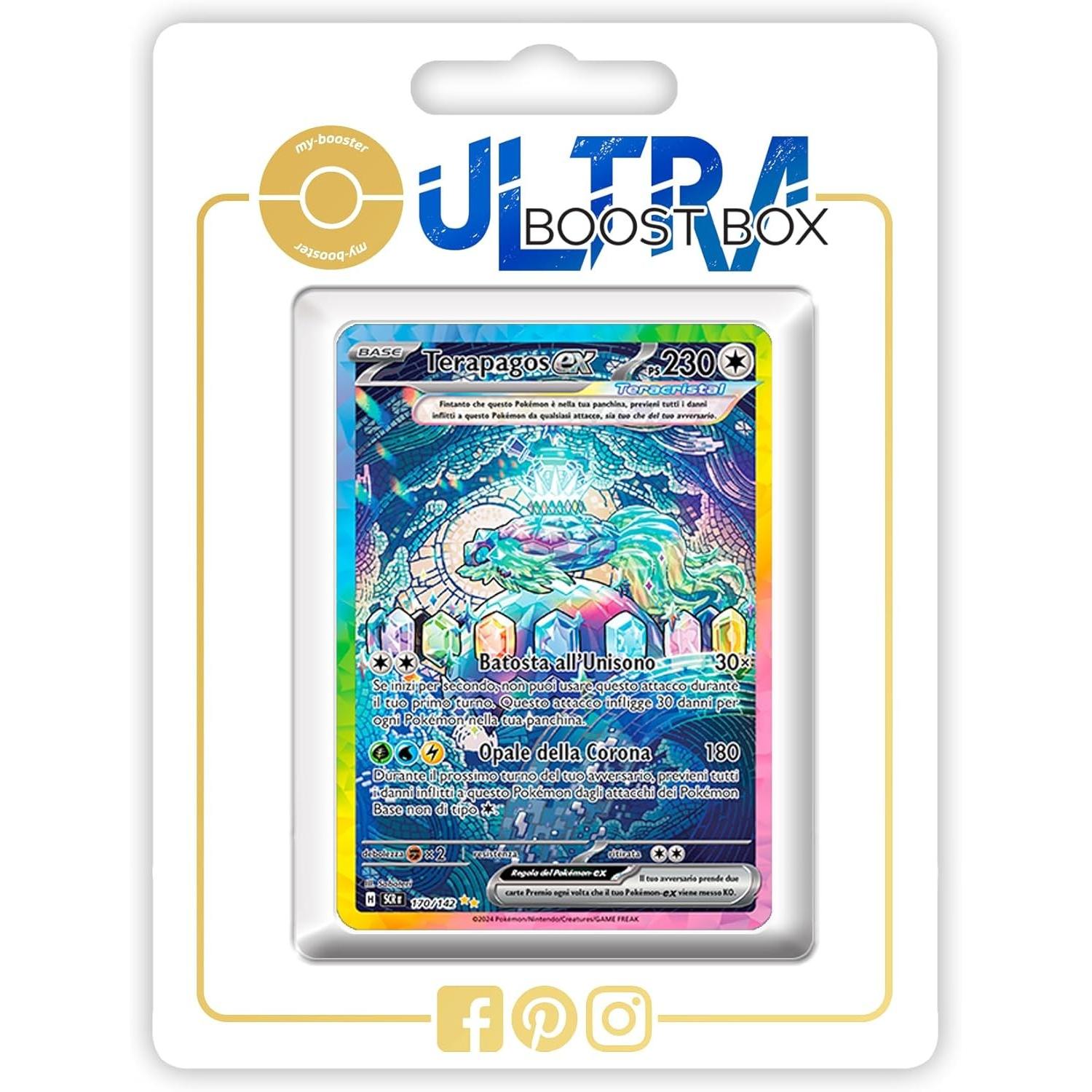 My-booster Terapagos ex Tera Alternative Shiny Pokémon Gallery Ultraboost Scarlet Violet 7 Crown Astral (Italiano, Pacchetto Booster)