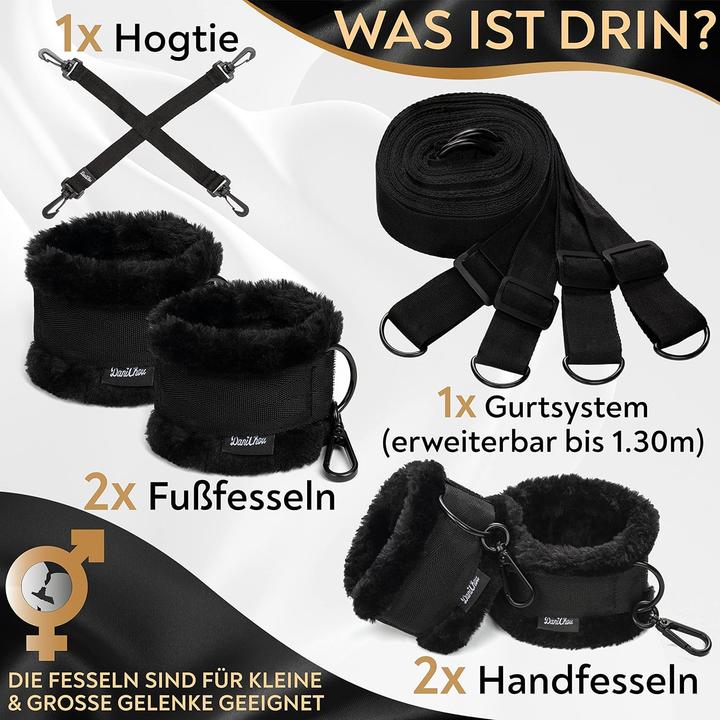 Immagine prodotto DaniChou BedLock Pro Bettfesseln mit Plüschfesseln