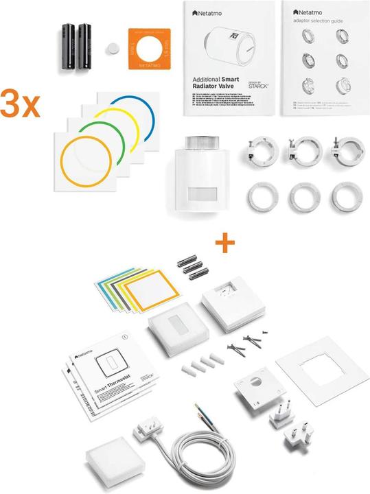 Actual product image Netatmo Smart thermostat + 3x radiator thermostats