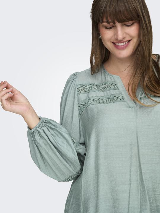 Produktbild Only Normal geschnitten V-Ausschnitt Ballonärmel Top Top (48)