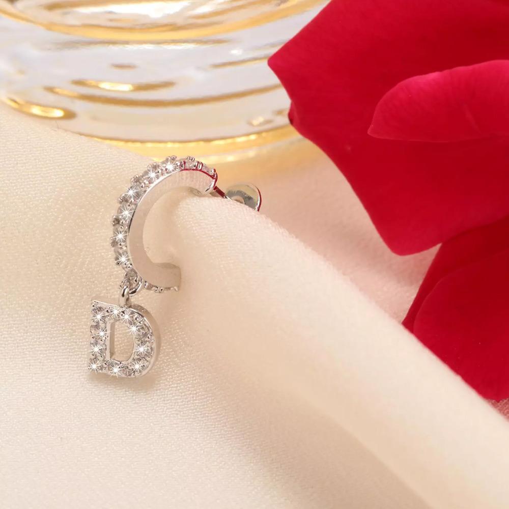 Thumbnail - La Petite Story, Ohrringe, Exigo Letter D Ohrstecker, (Messing)