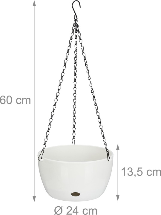 Actual product image Relaxdays 2x hanging basket (24 cm)