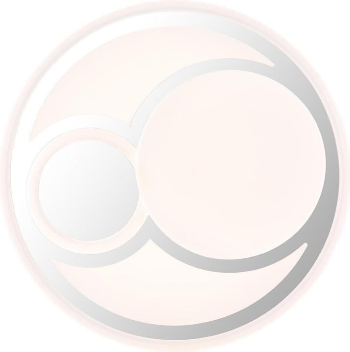 Actual product image Globo Ruiz LED Deckenleuchte 24W CCT Weiss Matt, Metall Memoryfunktion Ø38cm 48473