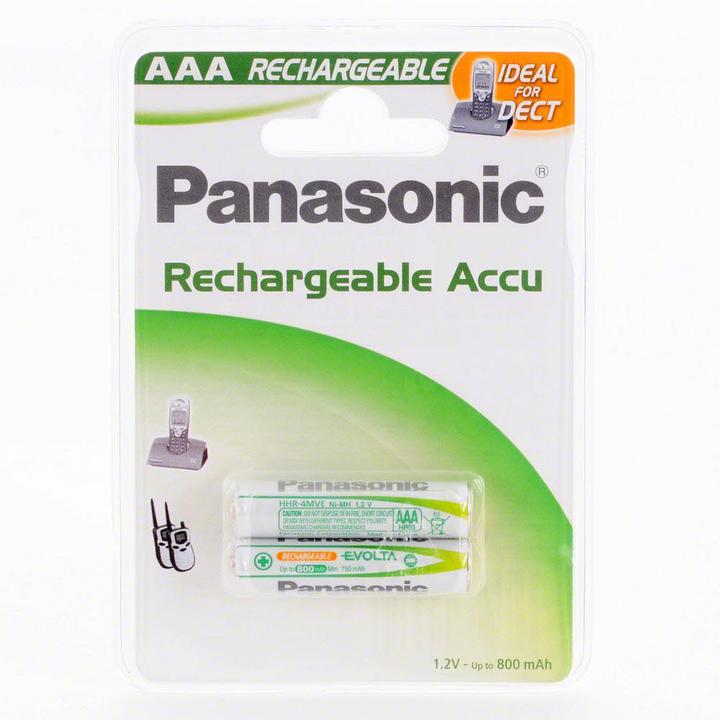 Productafbeelding Panasonic Oplaadbare DECT (2 Pcs., AAA, 750 mAh)