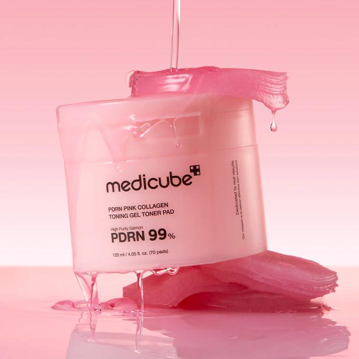 Image du produit Medicube Lachs-DNA PDRN rosa Kollagen-Gel-Toner-Pads (120 ml)