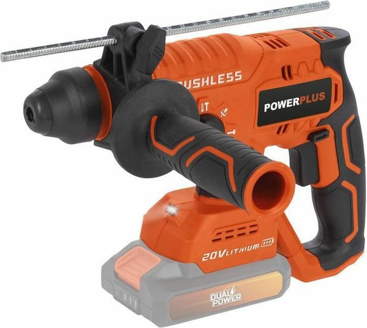 Produktbild Powerplus Dual Power Bohrhammer bürstenlos 20V - exkl. Akku und Ladegerät - 5 Acc.