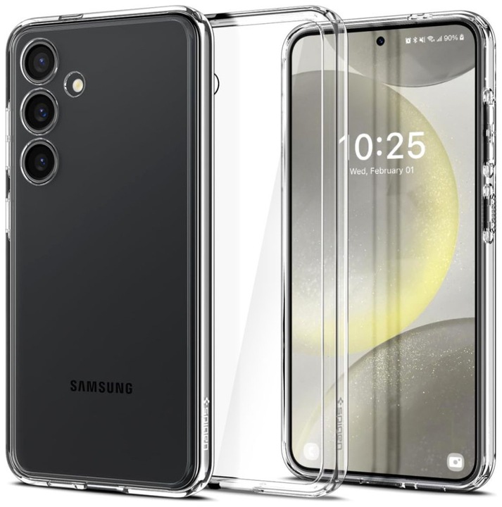 Actual product image Spigen Ultra Hybrid Galaxy S24 FE Case Crystal Clear (Samsung Galaxy S24 FE)