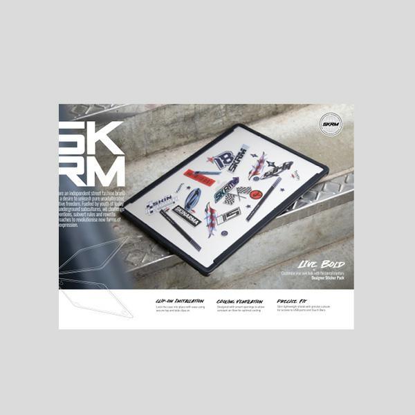 Skinarma case Henko MacBook Air 13" (M3-M2) frost clear (13", Apple), Borsa per Notebook, Trasparente