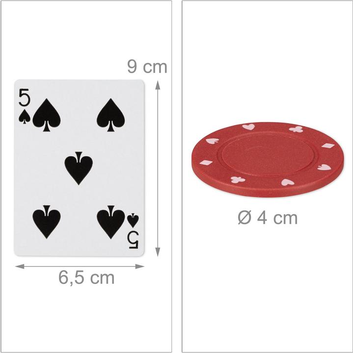 Actual product image Relaxdays Large Poker Set