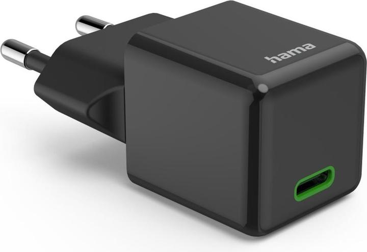 Image du produit Hama Chargeur rapide, USB-C, PD/Qualcomm®, Super-Mini-Charger, 20 W, noir (20 W, 1 portion)