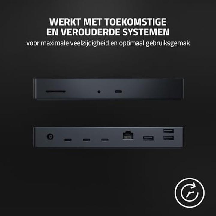 Actual product image Razer Thunderbolt 4 Dock (Thunderbolt, 9 Ports)