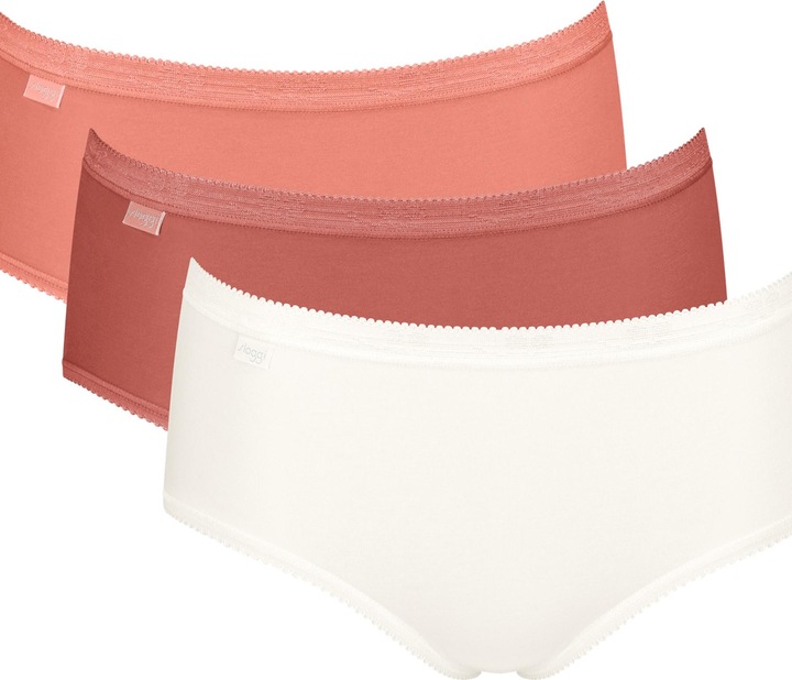 Sloggi Unterhose BASIC+ MIDI Damen-Slip 3er Pack