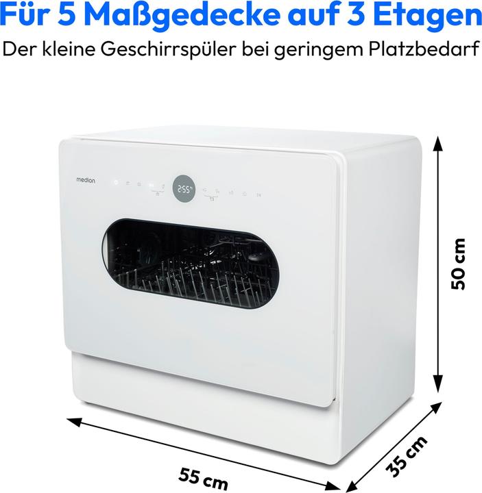 Actual product image Medion Life table-top dishwasher DWT51