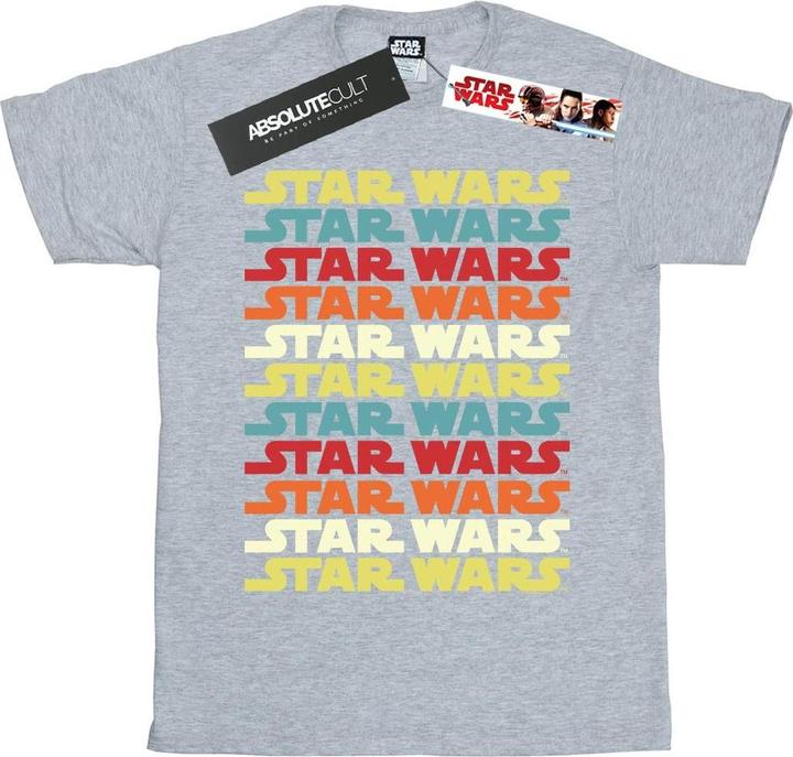 Star Wars Retro Repeat Logo TShirt Jungen (128)
