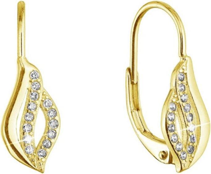 Immagine prodotto Evolution Group - Matching gold-plated earrings Waves with zircons 11542.1/AU