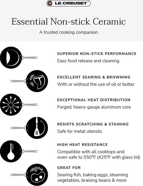 Productafbeelding Le Creuset Wokpan - Ã¸ 30 cm / 4.7 liter - Keramische anti-aanbaklaag (Aluminium, 30 x 11.50 cm)