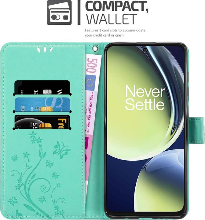 Image du produit Cadorabo Housse pour OnePlus Nord CE 3 Lite 5G avec motif fleurs (Oppo Find X3 Lite 5G)