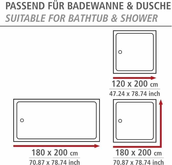 Produktbild Wenko Aquamarin (200 x 180 cm)