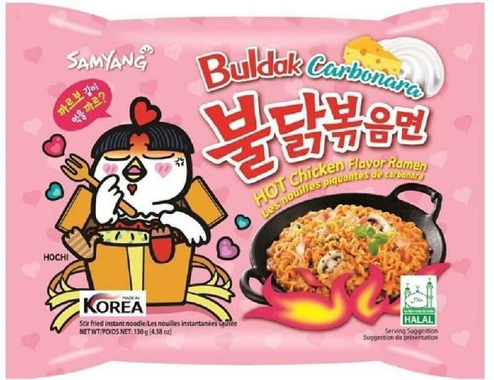 Immagine prodotto Samyang Buldak Ramen di pollo caldo alla carbonara Buldak (650 g)