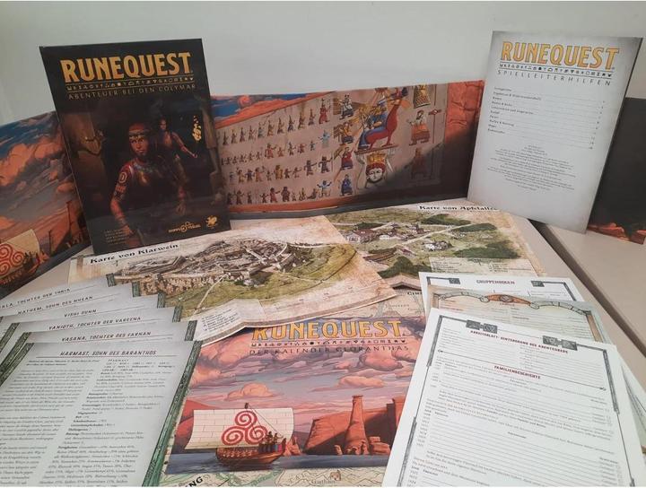 Actual product image RuneQuest game master screen set