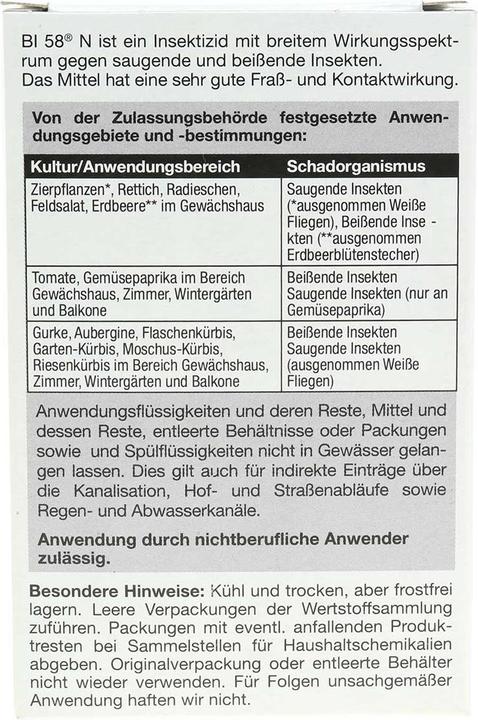 Nährwerte und Zutaten Compo Bi 58 N