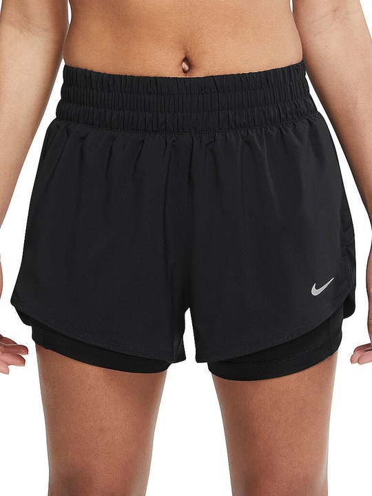 Produktbild Nike One Dri-Fit Women"S Mid-R Black/Reflective Silv L (L)