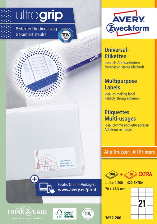 Productafbeelding Avery Universele etiketten