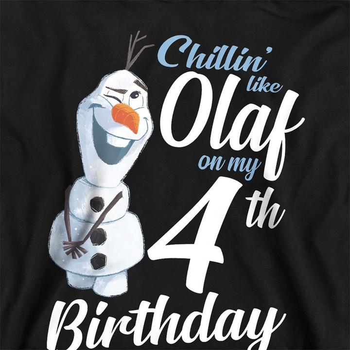 Produktbild Disney Frozen Chillin Like Olaf Kapuzenpullover meliert 4. Geburtstag (128)