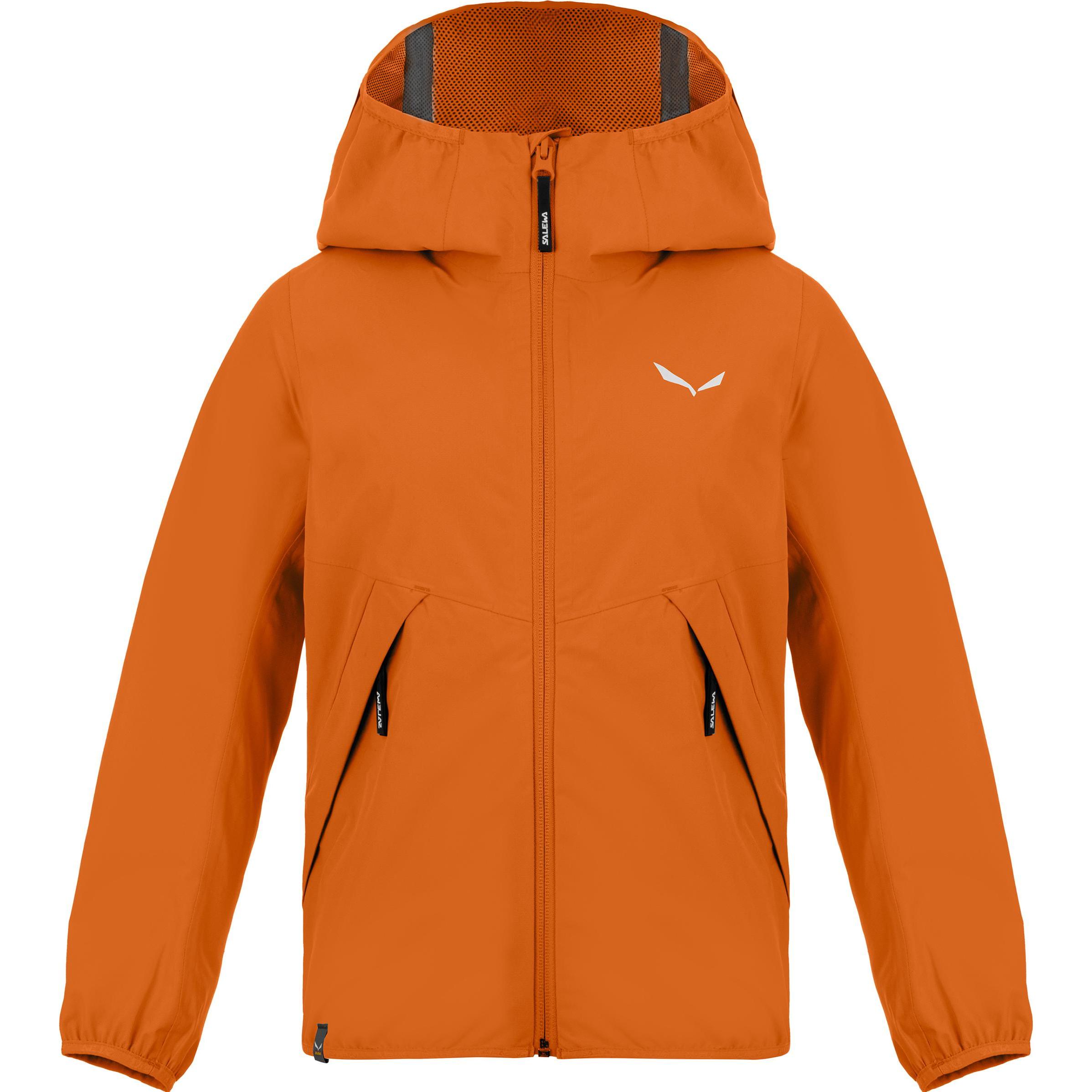 Salewa, Unisex, Jacke, Kid's Aqua PowerTex Jacket (128), Orange, 128