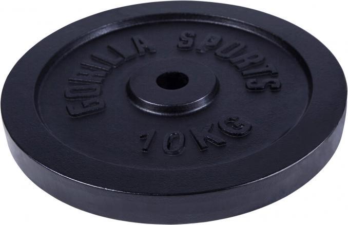 Actual product image Gorilla Sports Cast Iron Weight Plate Black 1,25-15 KG (1 x 10 kg)