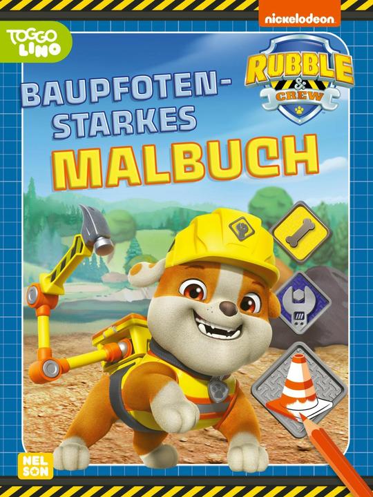 Actual product image Rubble & Crew: Building paws strong colouring book