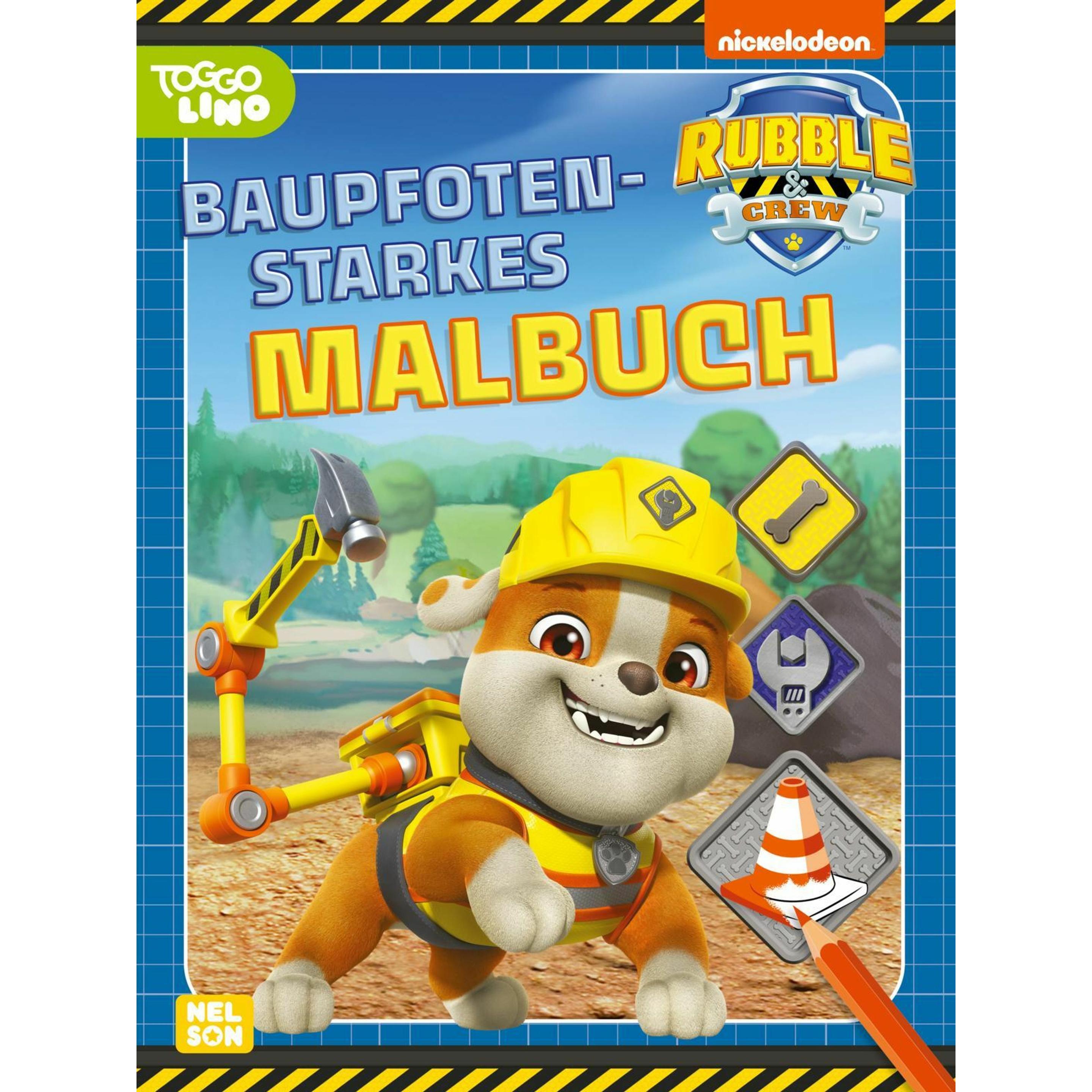 Nelson Rubble & Crew: Baupfotenstarkes Malbuch