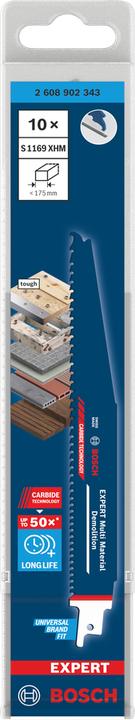 Productafbeelding Bosch Professional Zubehör EXPERT S1169XHM Multi Material Demolition Säbelsägeblatt, 10-tlg.